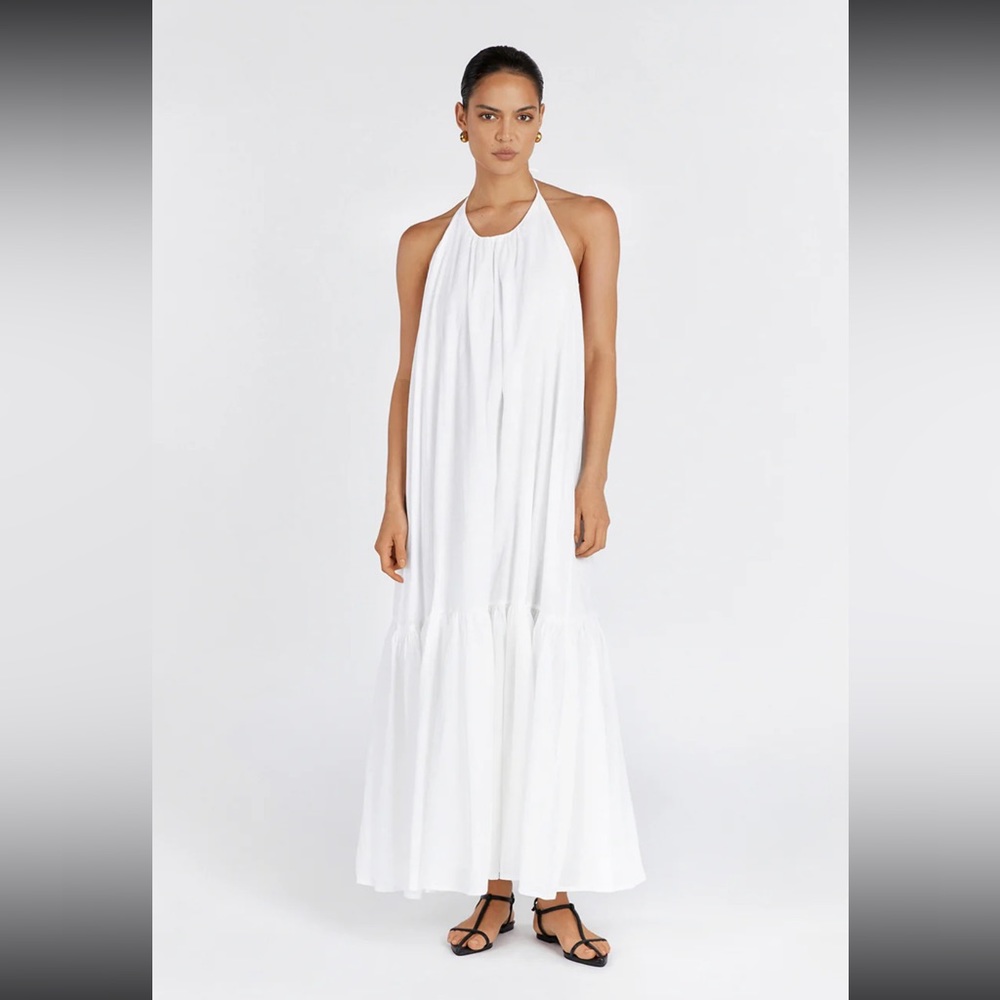 DISSH new with tags white linen maxi